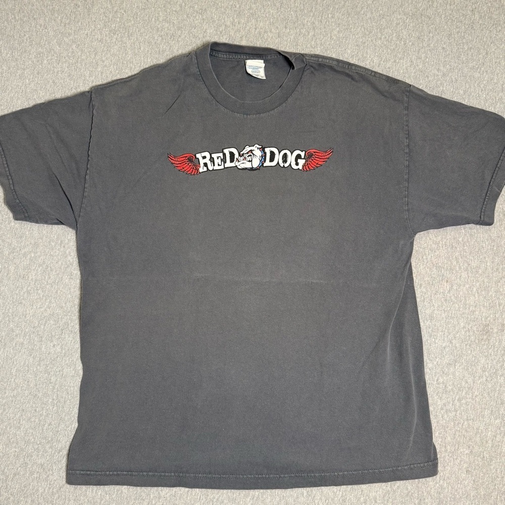 Vintage Red Dog Beer Shirt Men XL Grey 90s Made In Mexico Logo Ferry 15
